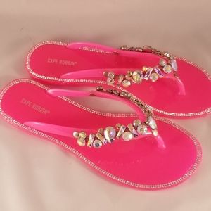 Fuchsia bling sandals